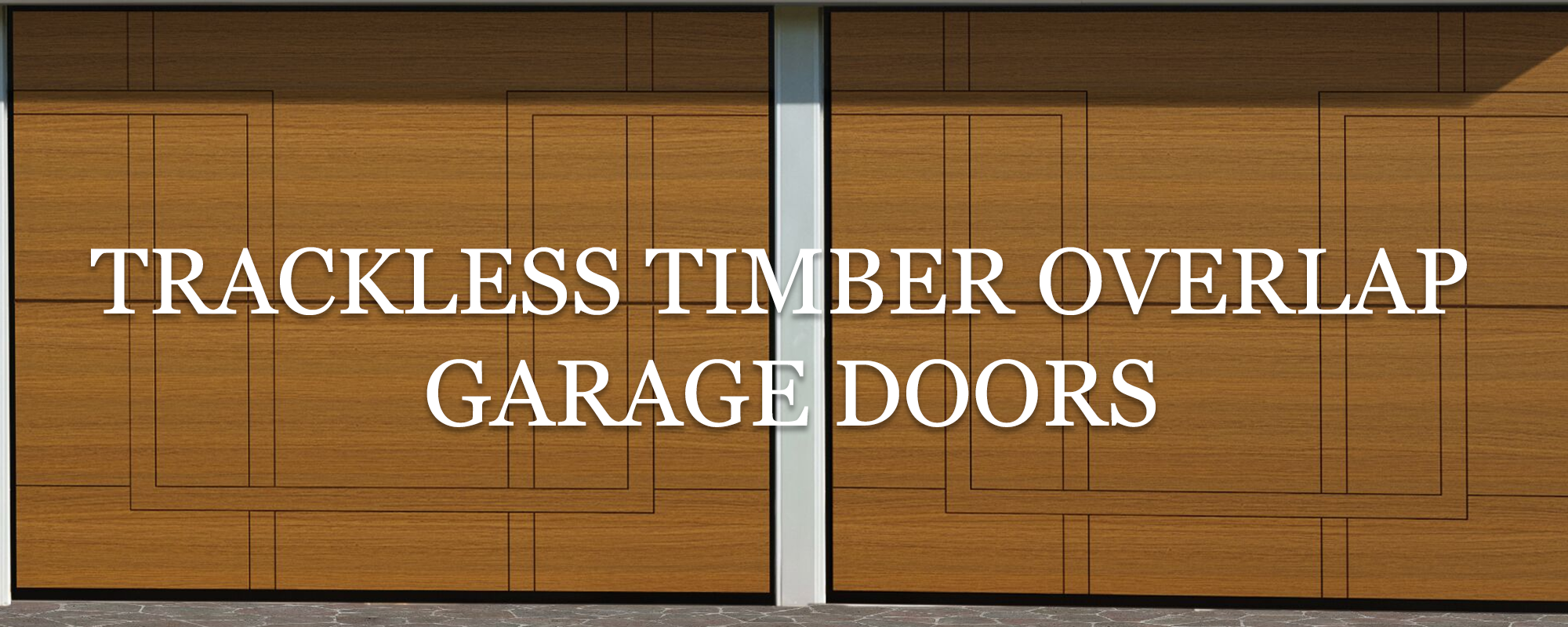 overlap trackless sectional timber door